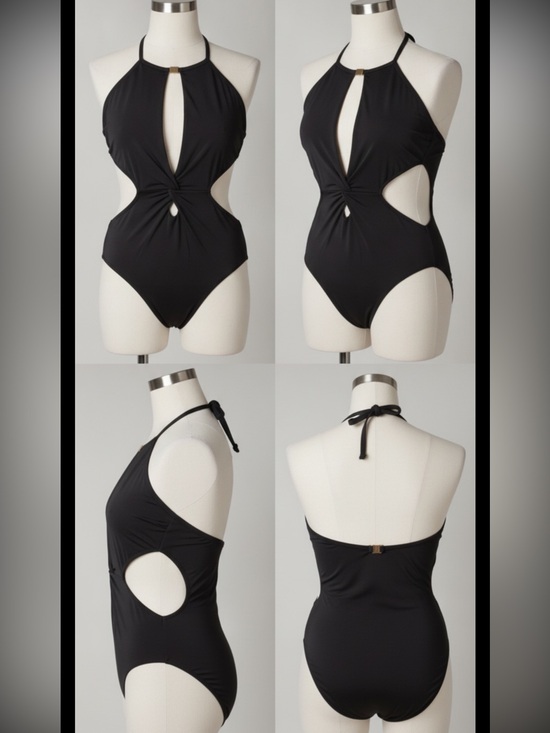 La Blanca Other - Elegant Black Cutout Swimsuit